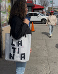 Crossword Latina Tote Bag