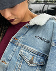 Muñec@ Unisex Denim Sherpa Jacket