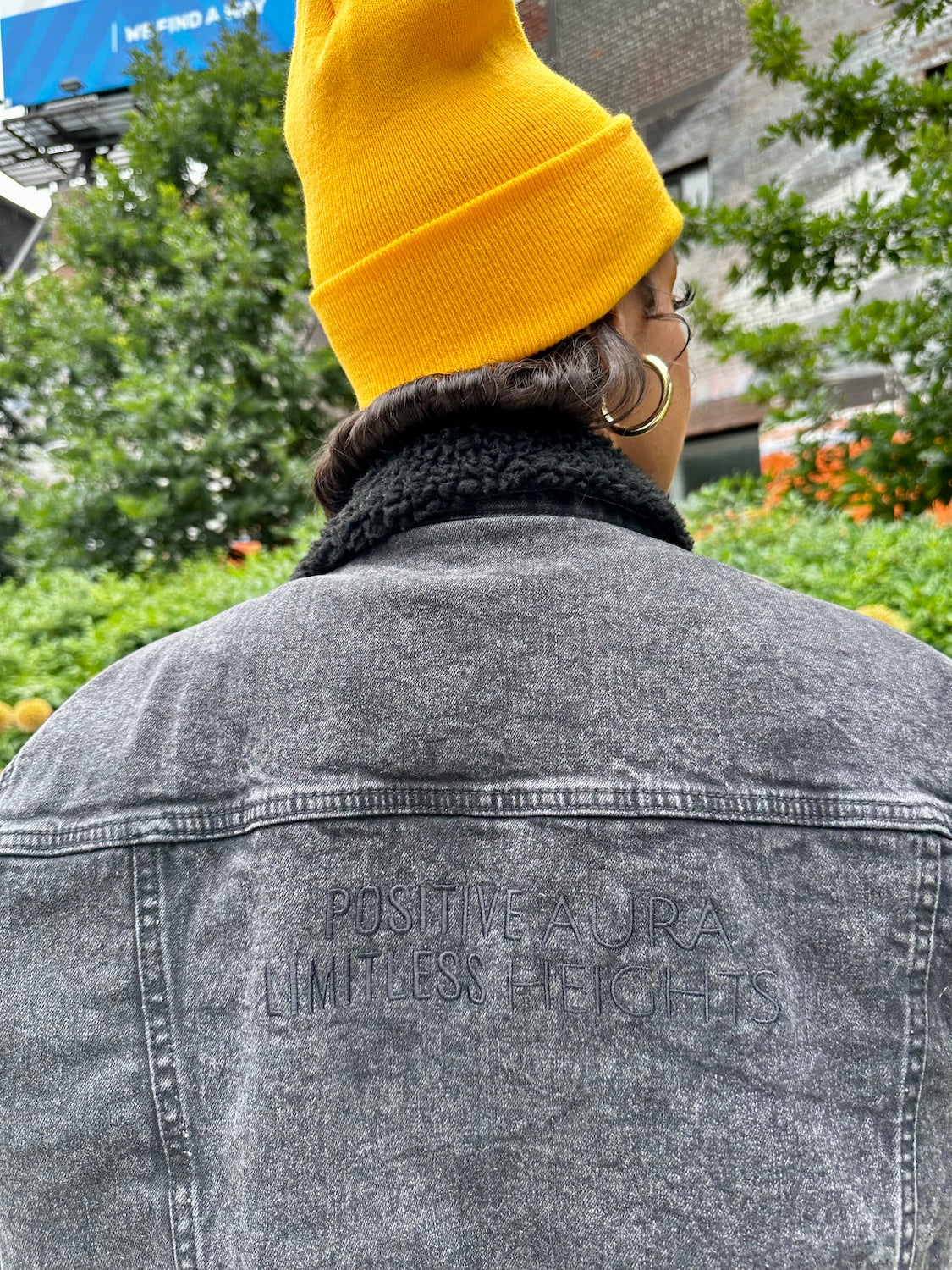 Muñec@ Unisex Denim Sherpa Jacket