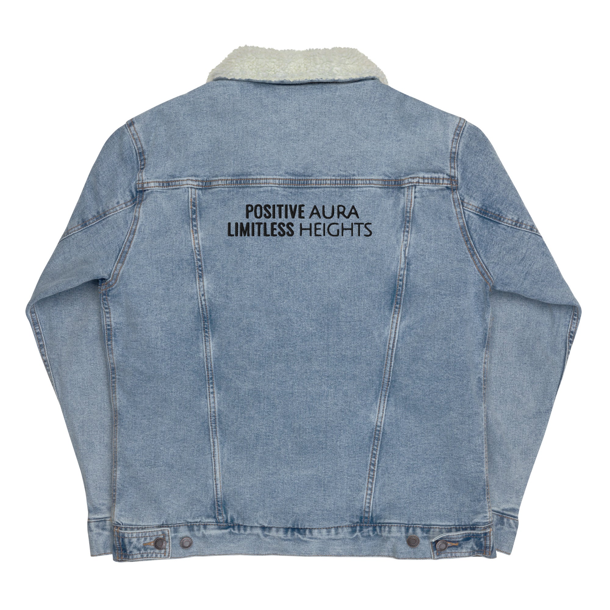 Muñec@ Unisex Denim Sherpa Jacket