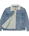 Muñec@ Unisex Denim Sherpa Jacket