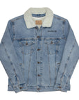 Muñec@ Unisex Denim Sherpa Jacket